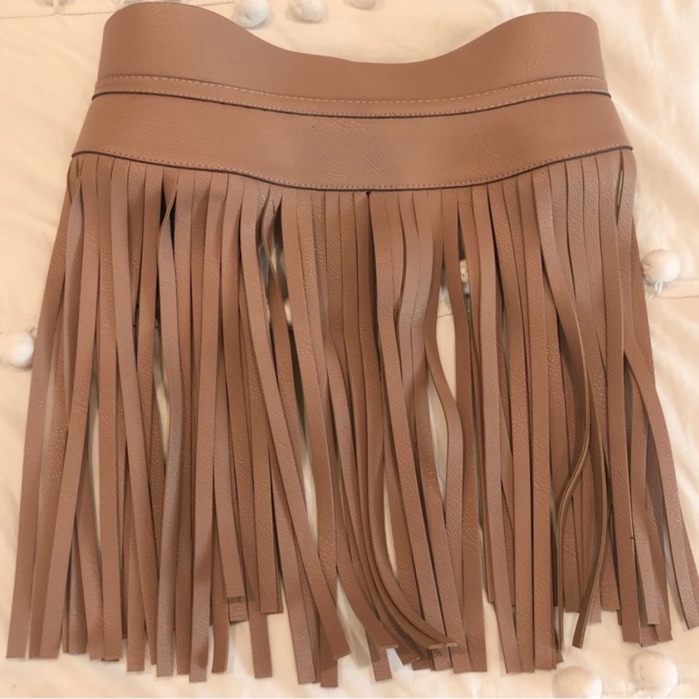 BCBG fringe belt.